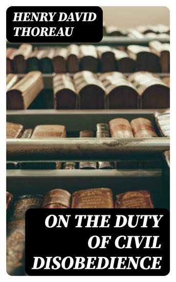 On the Duty of Civil Disobedience - cover