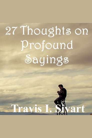 27 Thoughts on Profound Sayings - cover