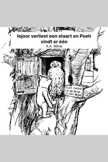 Iejoor verliest een staart en Poeh vindt er één - cover