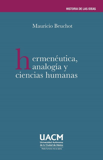 Hermenéutica analogía y ciencias humanas - cover