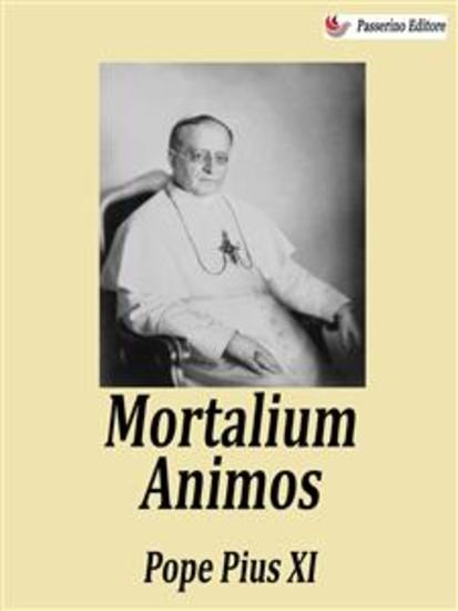 Mortalium animos - cover