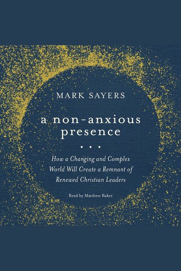 A Non-Anxious Presence - How a Changing and Complex World will Create a Remnant of Renewed Christian Leaders - cover