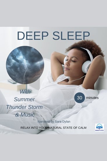 Deep sleep meditation with Summer thunder storm & Music 30 minutes - RELAX INTO YOUR NATURAL STATE OF CALM - cover