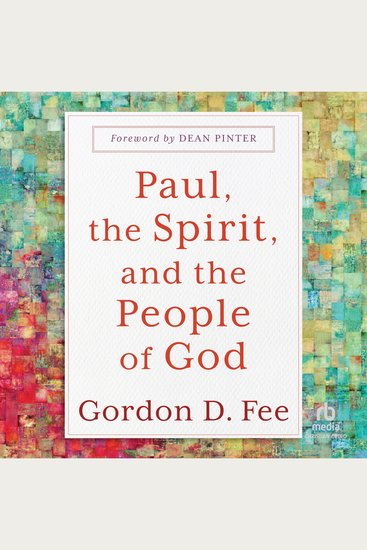 Paul the Spirit and the People of God - cover