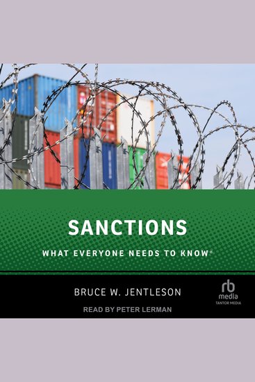 Sanctions - What Everyone Needs to Know - cover