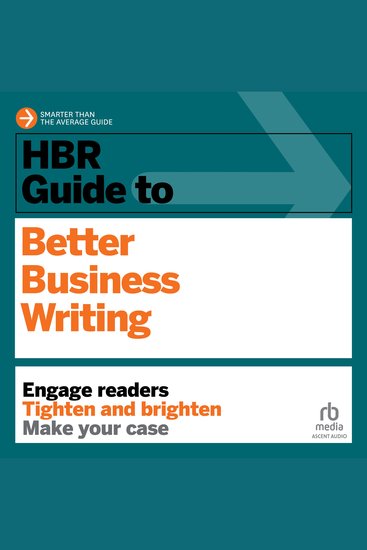 HBR Guide to Better Business Writing - cover