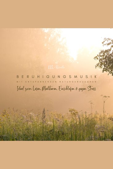 Beruhigungsmusik mit entspannenden Naturgeräuschen - Ideal zum Lesen Lernen Meditieren Einschlafen & gegen Stress - cover