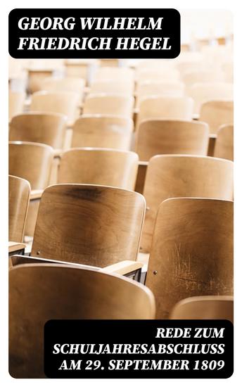Rede zum Schuljahresabschluß am 29 September 1809 - cover