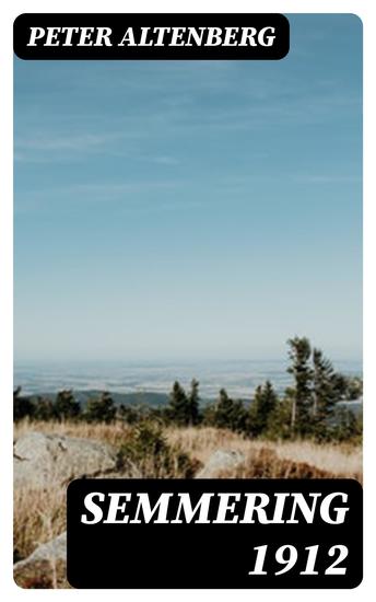 Semmering 1912 - cover