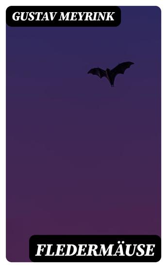 Fledermäuse - Sieben Geschichten - cover