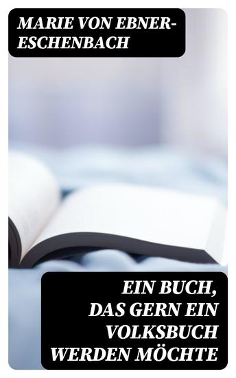 Ein Buch das gern ein Volksbuch werden möchte - cover