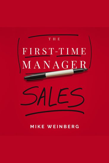 First-Time Manager The: Sales - cover