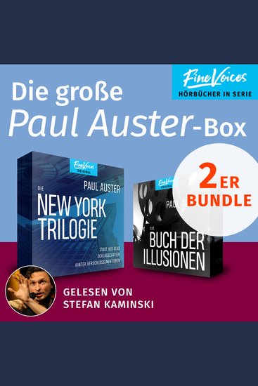 Die große Paul Auster-Box - Die New York-Trilogie + Das Buch der Illusionen (ungekürzt) - cover