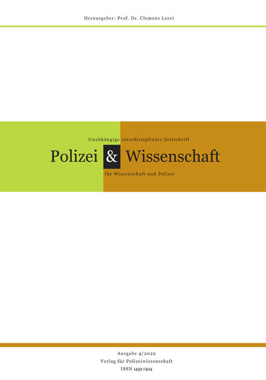 Zeitschrift Polizei & Wissenschaft - Ausgabe 4 2022 - cover