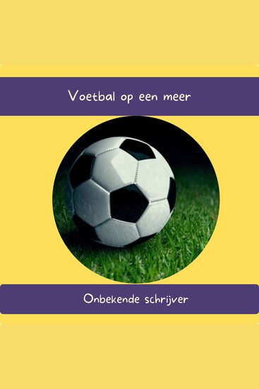 Voetbal op een meer - cover