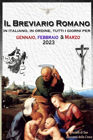 Il Breviario Romano in italiano in ordine tutti i giorni per gennaio febbraio marzo 2023 - cover