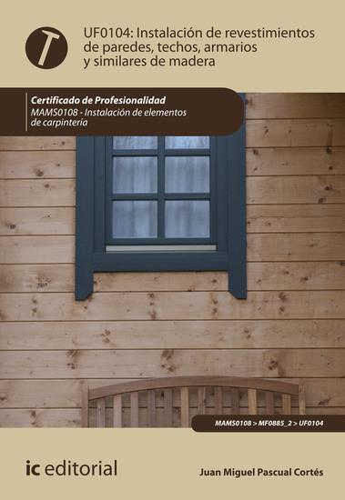 Instalación de revestimientos de paredes techos armarios y similares de madera MAMS0108 - cover