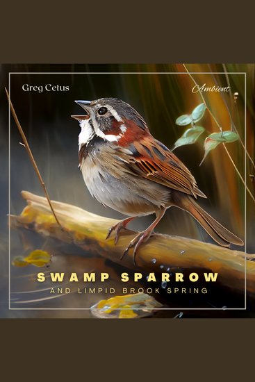 Swamp Sparrow and Limpid Brook Spring - Morning Birdsongs and Prominent Water Streams - cover