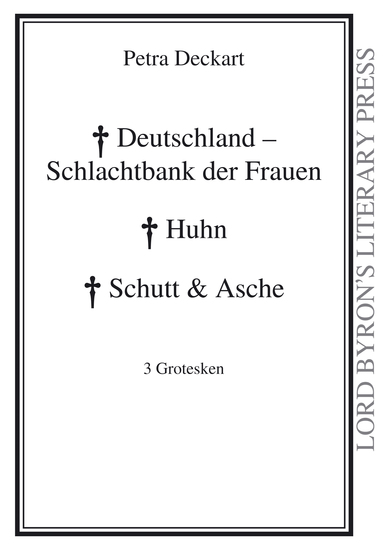 Deutschland - Schlachtbank der Frauen - 3 Grotesken - cover