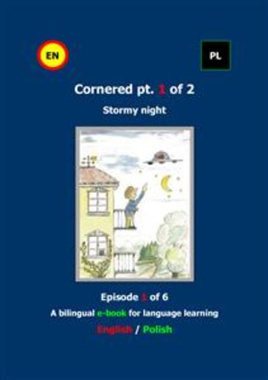 Cornered Osaczony Stormy night 1 - A bilingual e-book Dwujęzyczna e-książka - cover