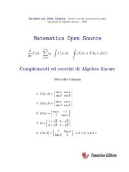 Complementi ed esercizi di Algebra lineare - cover