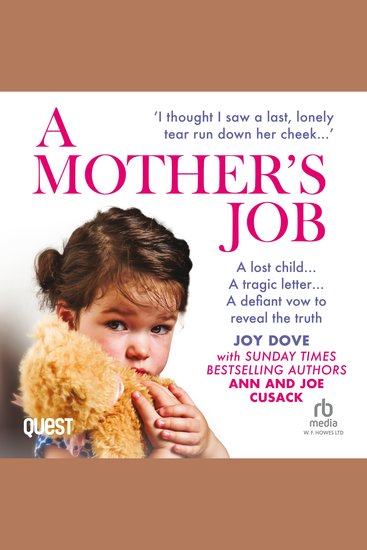 A Mother's Job - From Benefits Street to the Houses of Parliament: One Woman’s Fight For Her Tragic Daughter - cover