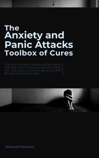 The Anxiety and Panic Attacks Toolbox of Cures - The anti-anxiety healers guide book & first aid kit for extreme anxiety relief cbt diet plus a survival guide toolkit for teens adults & kids - cover