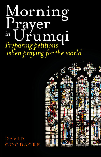 Morning Prayer in Urumqi - Preparing petitions when praying for the world - cover