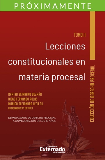 Lecciones constitucionales en materia procesal Tomo II - cover