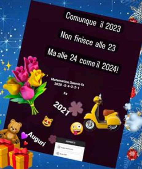 Comunque il 2023 non finisce alle 23 ma alle 24 come il 2024 - cover