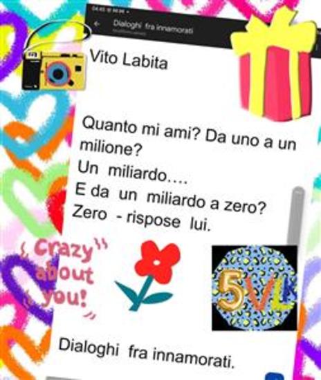 Quanto mi ami? da uno a un milione? Un miliardo e da un miliardo a zero? zero - rispose lui - Dialoghi fra innamorati - cover