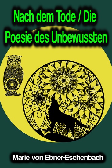 Nach dem Tode Die Poesie des Unbewussten - cover
