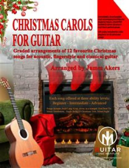 Christmas Carols For Guitar - Graded arrangements of 12 favourite Christmas songs for acoustic fingerstyle and classical guitar - cover