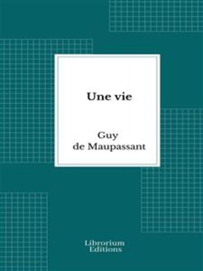 Une vie - cover
