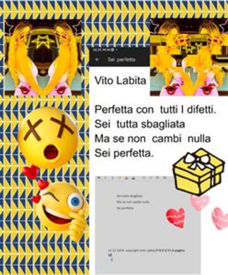 Perfetta con tutti I difetti - Sei tutta sbagliata Ma se non cambi nulla Sei perfetta - cover