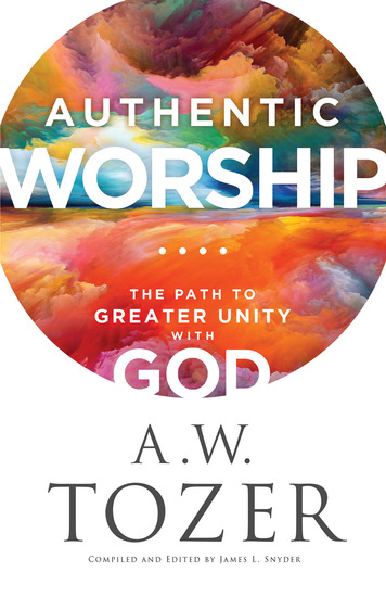 Authentic Worship - The Path to Greater Unity with God - cover