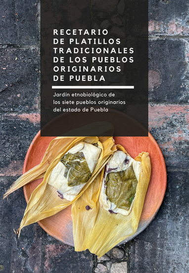 Recetario de platillos tradicionales de los pueblos originarios de Puebla - Jardín etnobotánico de los siete pueblos originarios del estado de Puebla - cover