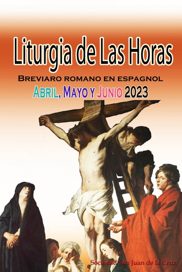 Liturgia de las Horas Breviario romano: en español en orden todos los días de abril mayo y junio de 2023 - cover