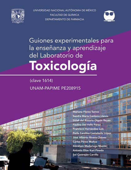 Guiones experimentales para la enseñanza y aprendizaje del laboratorio de Toxicología (clave 1614) - cover