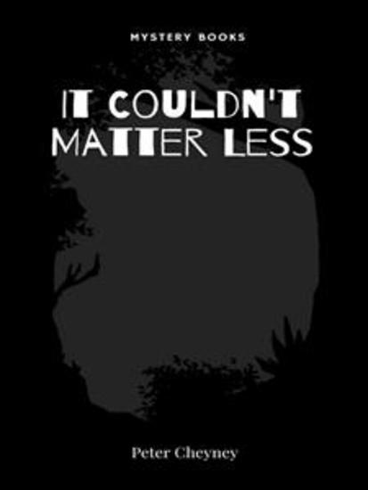 It Couldn't Matter Less - cover