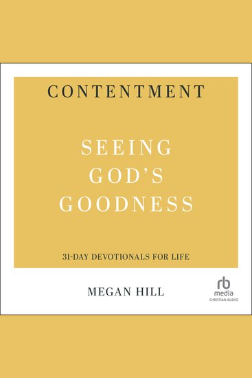 Contentment - Seeing God's Goodness (31-Day Devotionals for Life) - cover