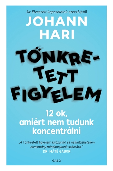 Tönkretett figyelem - 12 ok amiért nem tudunk koncentrálni - cover