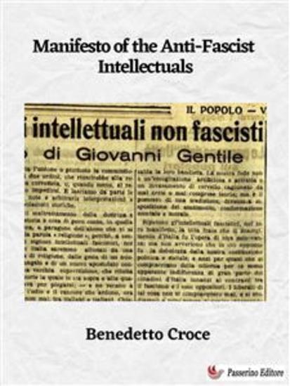 Manifesto of the Anti-Fascist Intellectuals - cover