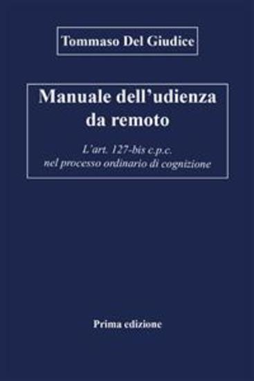Manuale dell’udienza da remoto - L’art 127-bis cpc nel processo ordinario di cognizione - cover