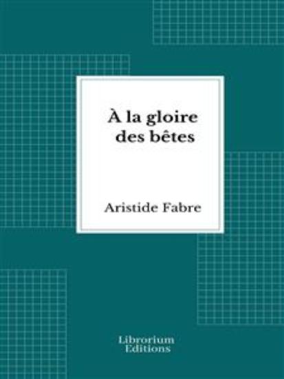 À la gloire des bêtes - cover
