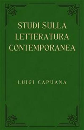 Studi sulla letteratura contemporanea - Prima serie - cover