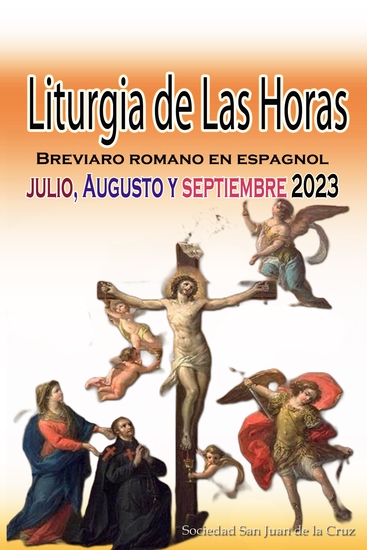 Liturgia de las Horas Breviario romano - En Español En Orden Todos Los Días De Julio Agosto Septiembre De 2023 - cover