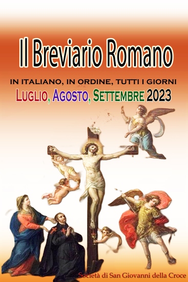 Il Breviario Romano in italiano in ordine tutti i giorni per Luglio Agosto Settembre 2023 - cover
