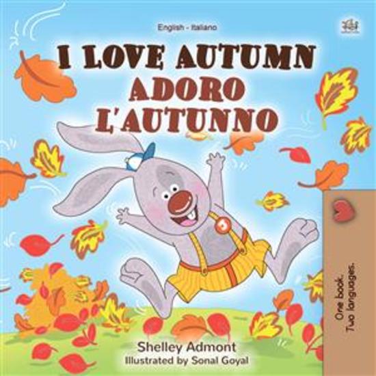 I Love Autumn Adoro l’autunno (English Italian) - English Italian Bilingual book - cover