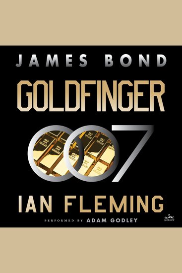 Goldfinger - A James Bond Novel - cover